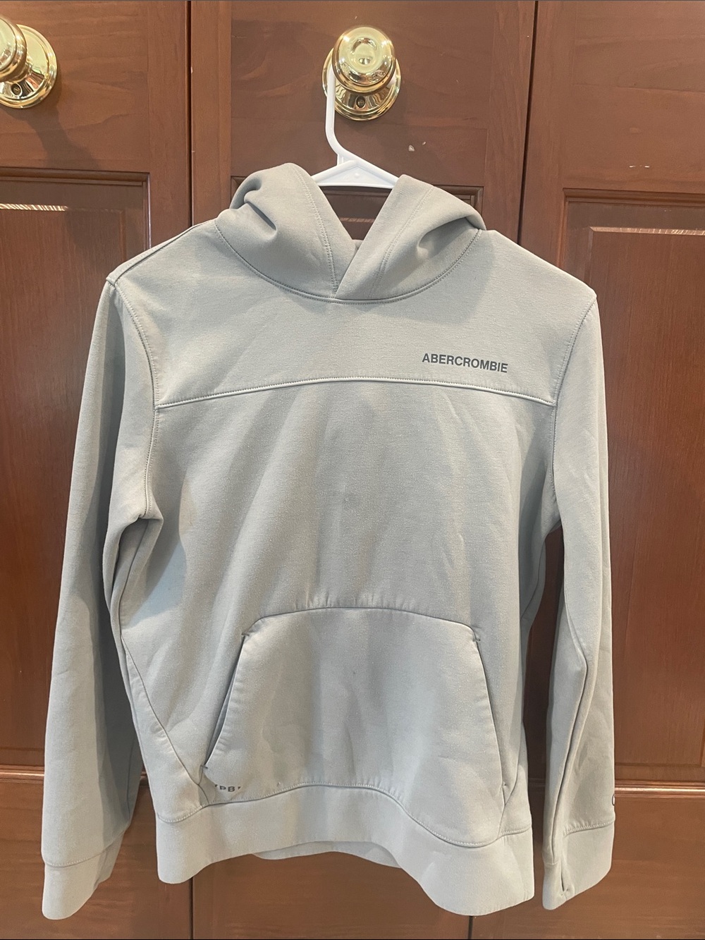 Abercrombie & Fitch Men's Hoodie - Light Gray